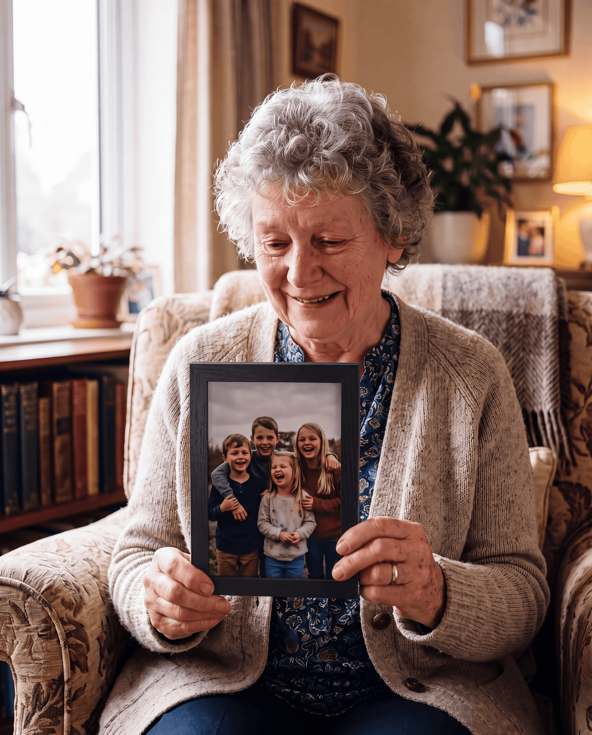 Personalized Wooden Photo Frame – Custom Picture Frame – Gift for Mom, Couples & Family