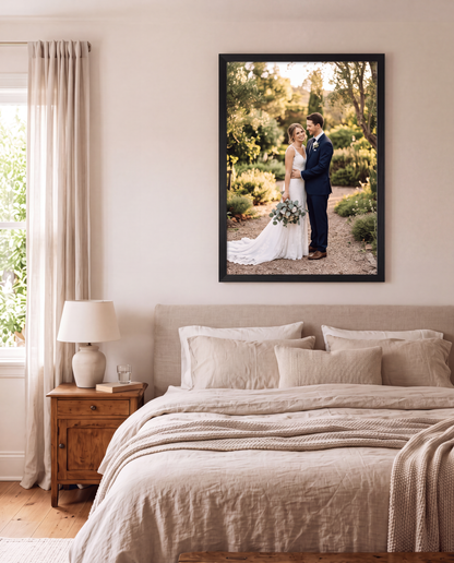Personalized Wooden Photo Frame – Custom Picture Frame – Gift for Mom, Couples & Family