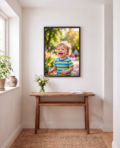 Personalized Wooden Photo Frame – Custom Picture Frame – Gift for Mom, Couples & Family