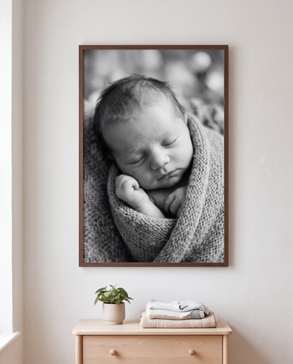 Personalized Wooden Photo Frame – Custom Picture Frame – Gift for Mom, Couples & Family